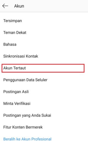 Cara menghubungkan Twitter ke Instagram 5 "Akun tertaut" untuk melihat akun sosmed yang tertaut