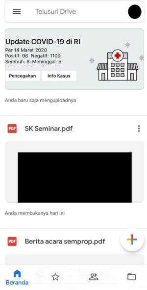 Layanan cloud storage gratis terbaik 1 Tampilan aplikasi cloud storage Google Drive
