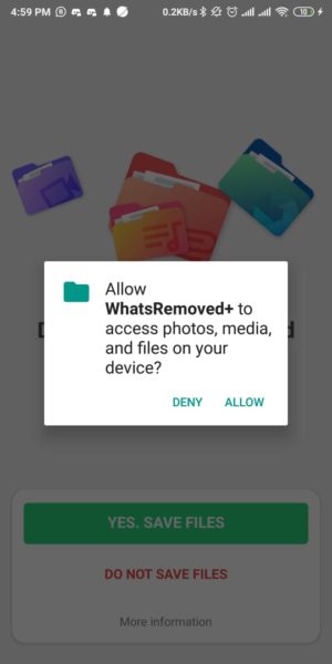 Cara melihat pesan whatsapp yang dihapus pengirim 12 Tap Allow
