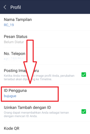 Cara menambahkan link LINE ke bio instagram 3 catat id line kalian