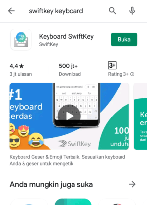 Cara menambahkan efek background Spotify ke Instagram Stories 5 buka Keyboard Swiftkey