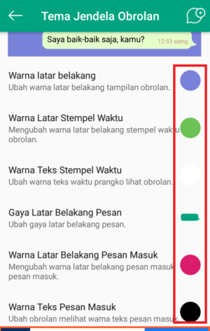 Cara mengganti style gelembung chat WhatsApp 45 kaian bisa atur setia iconya