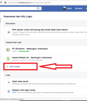 Cara logout akun Facebook dari perangkat lain 23 klik lihat lainnya