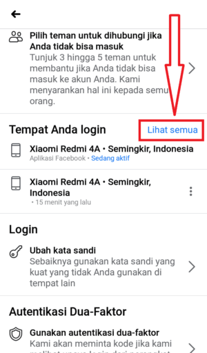 Cara logout akun Facebook dari perangkat lain 16 klik lihat semua