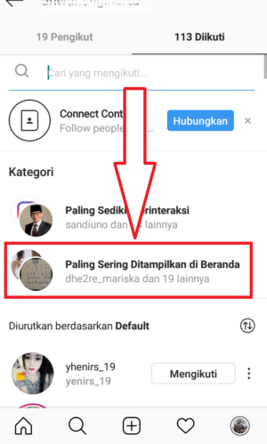 Cara melihat akun yang sering tampil di beranda Instagram kamu 3 klik paling sering muncul di beranda