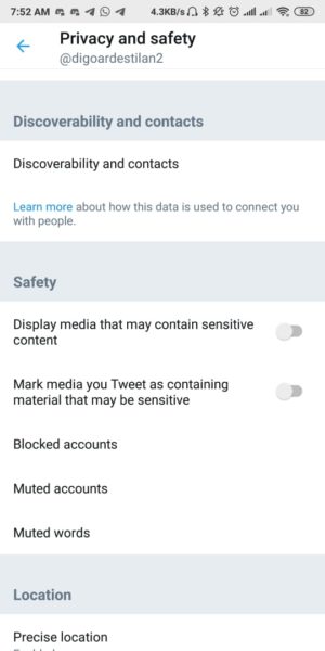 Cara membisukan kata tertentu di twitter 4 Pilih Muted Word
