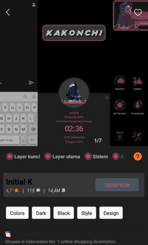 Cara mengganti style gelembung chat WhatsApp 13 tampilan hasil temanya