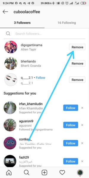 Cara memperkuat keamanan akun instagram 3 Pilih Remove
