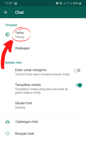 Cara mengaktifkan fitur dark mode di WhatsApp 8 Cara mengaktifkan fitur dark mode di WhatsApp 7