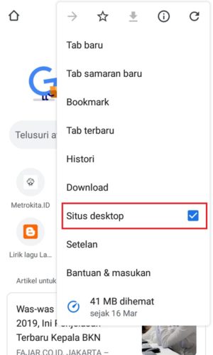 Cara mengganti url profil Facebook 10 Mengalihkan tampilan Chorme menjadi mode desktop