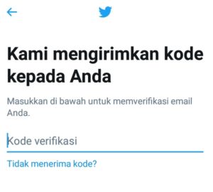 Cara mengganti email di akun Twitter 7 Tahap verifikasi email