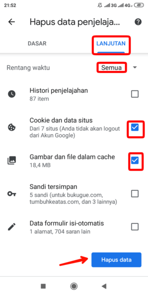 Cara menghapus cache dan cookies Instagram 9 Cara menghapus cache dan cookies Instagram 8