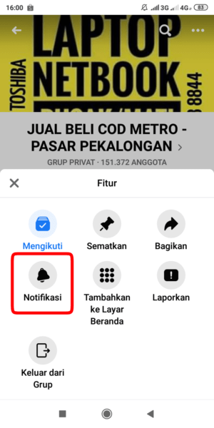 Cara Mematikan Notifikasi Grup di Facebook 5 Cara Mematikan Notifikasi Grup di Facebook 4