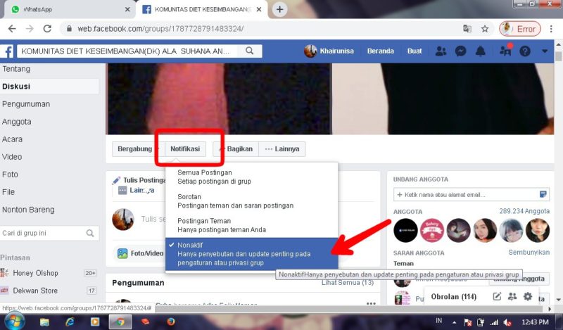 Cara Mematikan Notifikasi Grup di Facebook 9 Cara menghilangkan notifikasi grup facebook