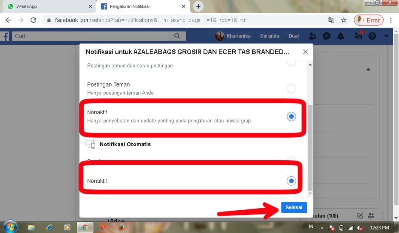 Cara Mematikan Notifikasi Grup di Facebook 17 Cara menghilangkan notifikasi grup facebook