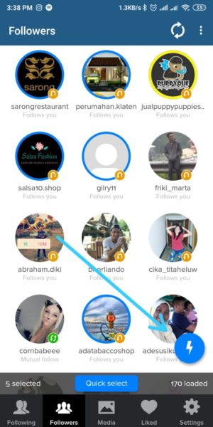 Cara menghapus banyak followers di Instagram sekaligus 10 Pilih Lambang Petir