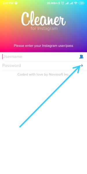 Cara menghapus banyak followers di Instagram sekaligus 5 Masukkan User dan Password