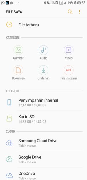 Cara download status (foto dan video) di WhatsApp 1 Masuk ke file manager