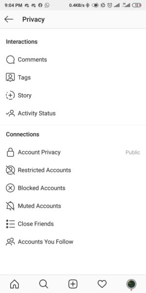 Cara memprivate akun instagram 4 Pilih Account Privacy