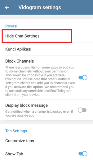 Cara menyembunyikan chat atau obrolan di Telegram 10 Cara menyembunyikan chat atau obrolan di Telegram 9