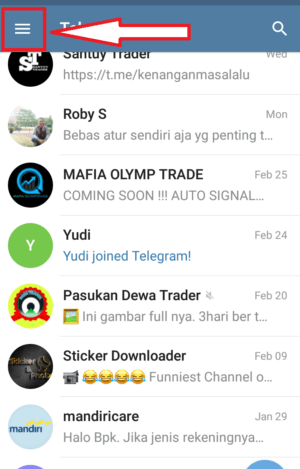 Cara mengaktifkan Dark Mode di Telegram 2 Cara mengaktifkan Dark Mode di Telegram 1