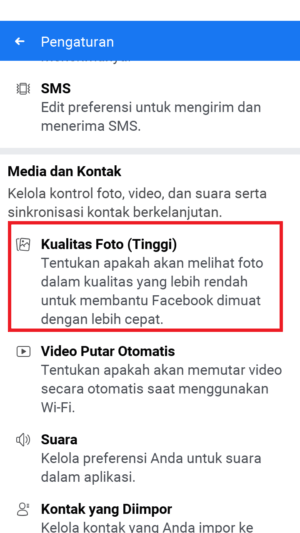 Cara menghemat kuota di Facebook Lite 6 Cara menghemat kuota di Facebook Lite 5