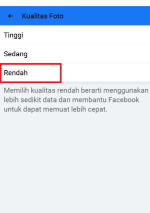 Cara menghemat kuota di Facebook Lite 8 Cara menghemat kuota di Facebook Lite 7