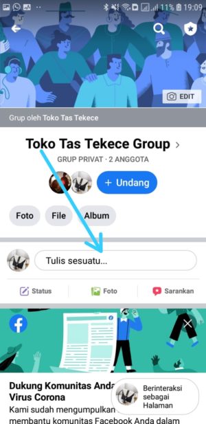Cara membuat Postingan Terjadwal di Facebook 3 Tulis Postingan