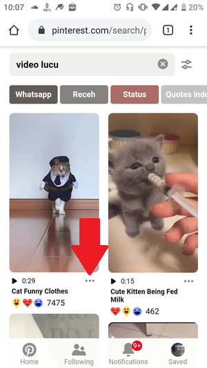 Cara download video di Pinterest 2 Cara download video di Pinterest 1