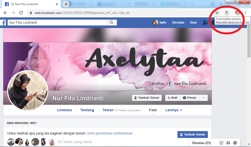 Cara melihat akun facebook yang di privasi tanpa berteman 9 klik icon PictureMates