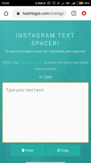 Cara membuat line break di caption Instagram 9 tampilan instagram text spacer