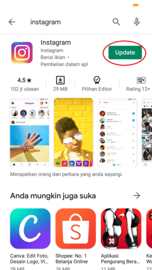Cara membuat line break di caption Instagram 1 update aplikasi instagram