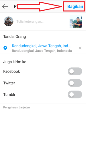 Cara menambah lokasi di Instagram 6 klik bagikan