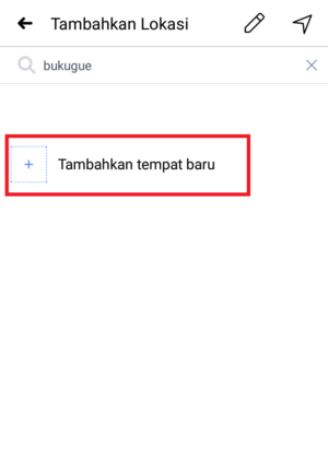 Cara menambah lokasi di Instagram 10 klik tambahkan tempat baru