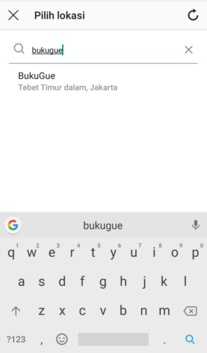 Cara menambah lokasi di Instagram 16 lokasi sudah muncul