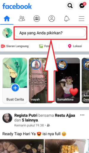 Cara menambah lokasi di Instagram 8 masuk ke halaman status
