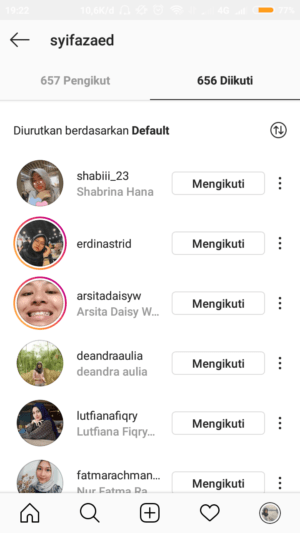 Urutan following atau follower di instagram berdasarkan apa? 4 urutan following di instagram secara default