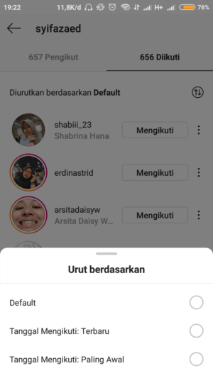Urutan following atau follower di instagram berdasarkan apa? 6 Urutan following atau follower di instagram berdasarkan apa? 5