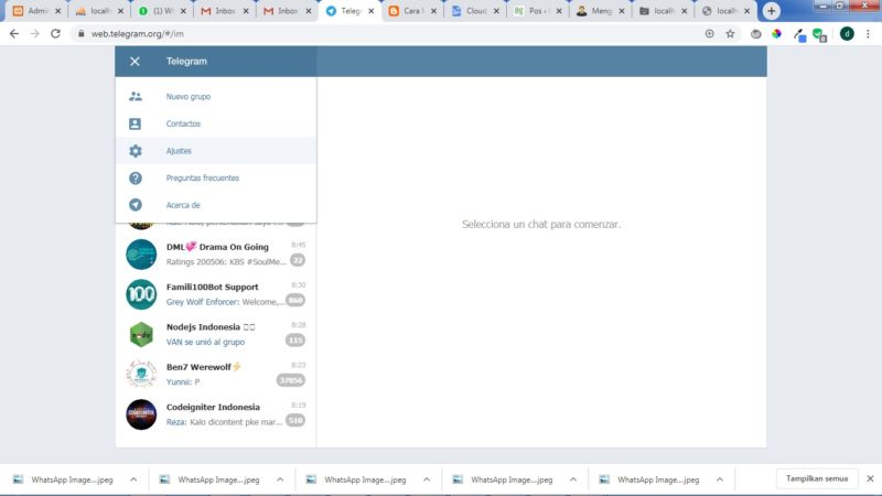 Cara mengubah bahasa di Telegram 11 bahasa sudah terganti
