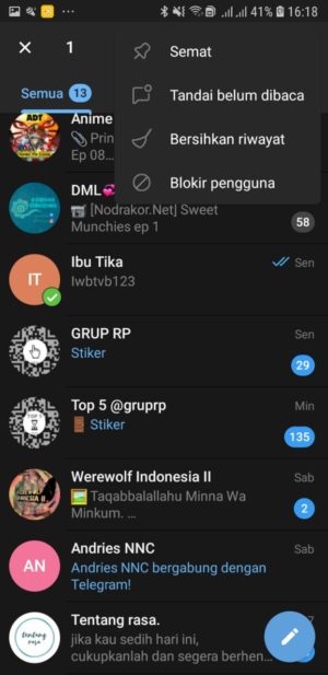 Cara memblokir kontak di Telegram 2 Pilih Blokir Pengguna