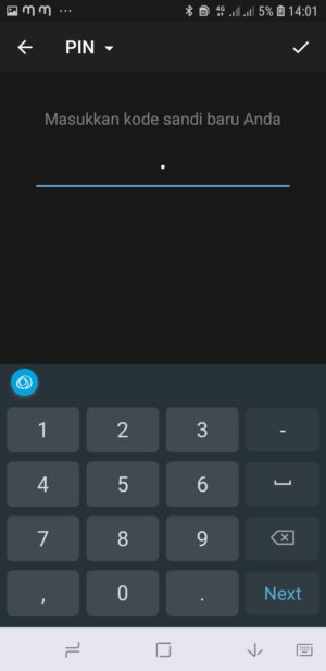 Cara mengunci telegram dengan PIN 13 Msukkan Password Baru