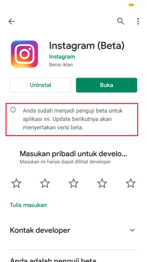 Apa itu program beta instagram? Ingin tau cara joinnya? 4 tanda sudah terdaftar instagram beta