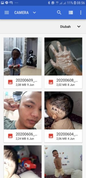 Cara mengirim foto ukuran asli (original) di LINE 5 Pilih Gambar Yang Ingin Dikirim