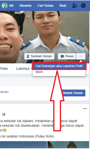 Cara melaporkan akun facebook 15 klik cari dukungan atau laporkan