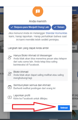 Cara melaporkan akun facebook 18 klik selesai