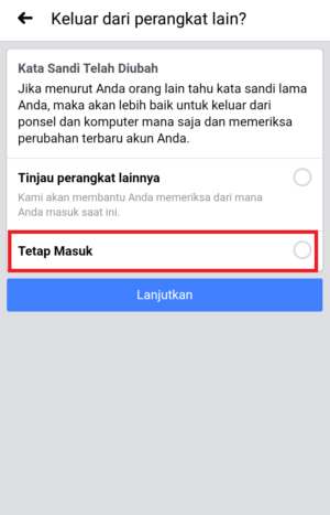 Cara mengganti password akun Facebook 8 klik tetap masuk