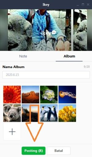Cara membuat dan mengirim album di LINE 16 Posting