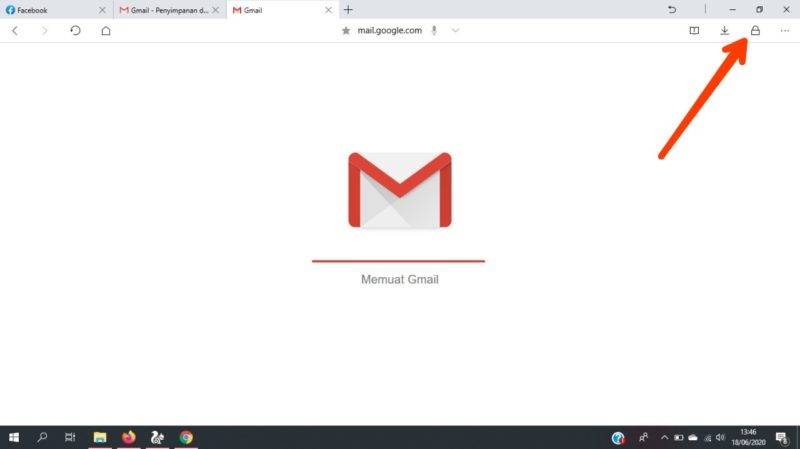 Cara melihat password yang tersimpan di UC Browser 1 tap ikon gembok
