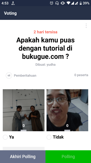 Cara membuat polling di LINE 2 Cara membuat polling di LINE 1