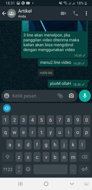 Cara membuat tulisan terbalik di Whatsapp 4 paste tulisan terbalik ke whatsapp